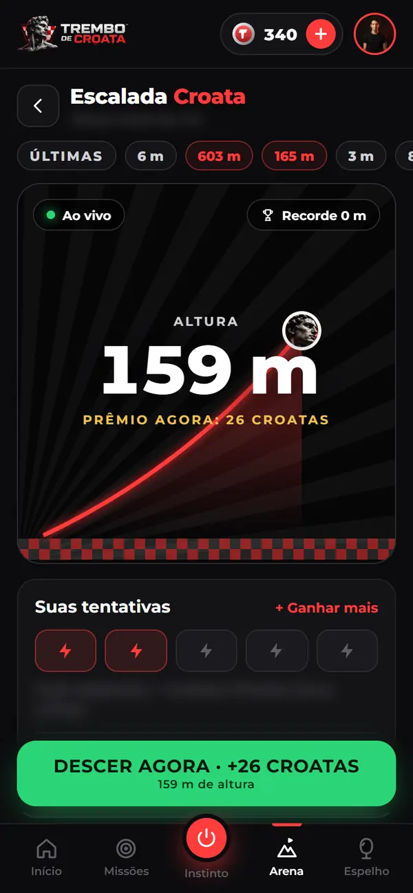 Arena Croata: a Escalada
